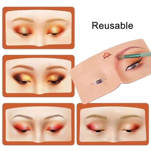 Mô hình da mắt giả bằng silicon chuyên nghiệp 3D để tập luyện trang điểm, dụng cụ tập trang điểm mắt, mô phỏng da người - Product Image 5