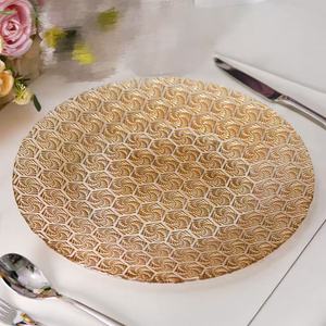 Vente <span class=keywords><strong>en</strong></span> gros élégante <span class=keywords><strong>table</strong></span> ronde <span class=keywords><strong>en</strong></span> <span class=keywords><strong>verre</strong></span> transparent <span class=keywords><strong>de</strong></span> 13 pouces, rose, vert, or, argent, assiette <span class=keywords><strong>de</strong></span> présentation <span class=keywords><strong>pour</strong></span> banquet <span class=keywords><strong>de</strong></span> <span class=keywords><strong>jardin</strong></span> <span class=keywords><strong>de</strong></span> mariage <span class=keywords><strong>en</strong></span> plein air - Product Image 3