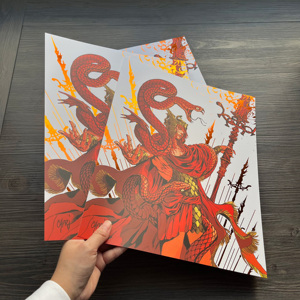 Cartes d'art imprimées personnalisées avec estampage à chaud - Cartes d'art imprimées grand format, cartes postales pour la décoration et les cadeaux - Product Image 4