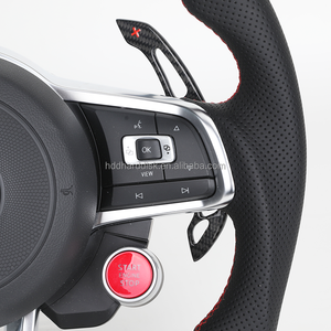 Volant en cuir à LED avec bouton de sélection pour VW Volkswagen <span class=keywords><strong>Golf</strong></span> <span class=keywords><strong>8</strong></span> R 5 6 7 7.5 MK8 MK6 MK7 6R 7R 8R Gti Jetta - Product Image 6