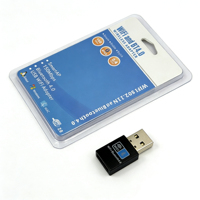 Adaptador de red inalámbrico 2 en 1 Rtl8723 de 150M, adaptador USB para computadora, receptor y transmisor Wifi, sin controladores.