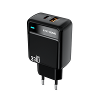 Chargeur de téléphone Type-C 33W PD, adaptateur secteur QC3.0 USB, chargeur super rapide pour iPhone