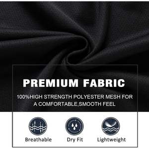 เสื้อเจอร์ซีย์คอวี Ealer สีดำขอบขาว ซับเหงื่อได้ดี เหมาะสำหรับการฝึกซ้อม ใช้ได้ทั้งชายและหญิง - Product Image 5