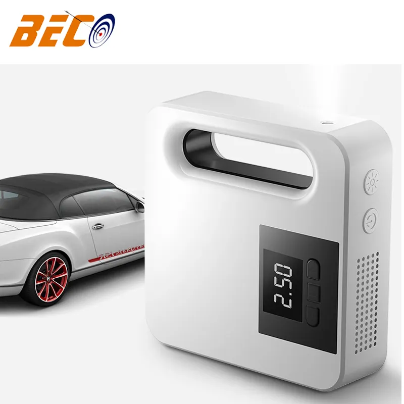 Beco पोर्टेबल डिजिटल प्रदर्शन कार हवा टायर Inflator, स्वत: टायर inflator बिजली डिजिटल 12V कार हवा पंप कंप्रेसर