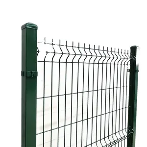 High Quality 3D Curved Welded Mesh Fence Panels / Galvanized Welded Mesh Fence Panels For Home And Gargen Fencing