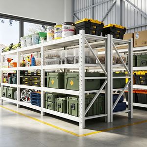 Tuochen Storage Rack Heavy Duty <b>Metal</b> Shelving <b>Unit</b> For Warehouse Garage Storage Organization 4 Tier Industrial Steel <b>Shelf</b> - Product Image 3