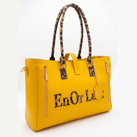 Sac à bandoulière imprimé léopard, sac fourre-tout de luxe en cuir, grande capacité, sac à main patchwork avec lettres pour les sorties quotidiennes des femmes