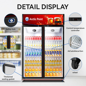 Congelador Vertical Comercial a <span class=keywords><strong>Precio</strong></span> <span class=keywords><strong>de</strong></span> Fábrica, <span class=keywords><strong>Refrigerador</strong></span> <span class=keywords><strong>de</strong></span> 3 <span class=keywords><strong>Puertas</strong></span>, Refrigeradores <span class=keywords><strong>de</strong></span> <span class=keywords><strong>Dos</strong></span> <span class=keywords><strong>Puertas</strong></span> con Vidrio para Exhibición <span class=keywords><strong>de</strong></span> Bebidas - Product Image 4