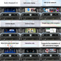 Radio Mobil Stereo Player 12,8 Inci Qualcomm 8 Core 2400*900 Carplay Android Auto Untuk BMW F10 F07 Layar Sentuh Navigasi