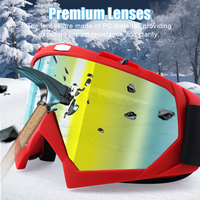 Masque de ski léger UV400 à lentille unique, lunettes de sport d'hiver économiques pour la moto