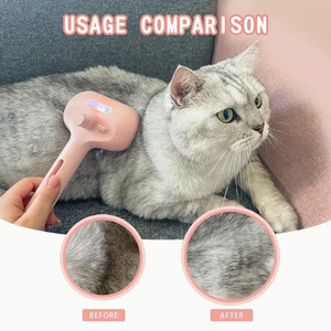 Otomatik Taşınabilir Katlanabilir Spreyli Köpek Fırçası Evcil Hayvan Tarağı Tüy Dökücü Çevre Dostu ABS Malzemeli Güzellik Masaj Tarağı - Product Image 4