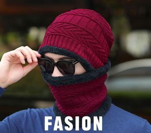 Fashionable Custom Embroidery Logo Solid Color Warm Knitted Winter Caps and Scarf <b>for</b> Men Travel Use Common Fabric - Product Image 3