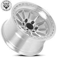 Jantes en alliage d'aluminium forgé brillant WD Custom avec anneau de blocage de jante, roues tout-terrain pour camionnettes et SUV, qualité supérieure
