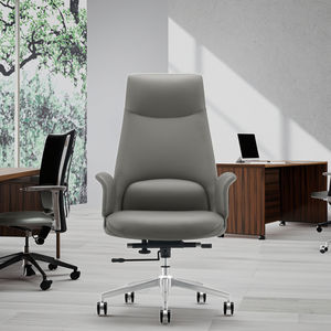 Silla de Conferencia Moderna, Ergonómica y Transpirable de Cuero con Altura Ajustable y Reposacabezas Fijo - Product Image 2