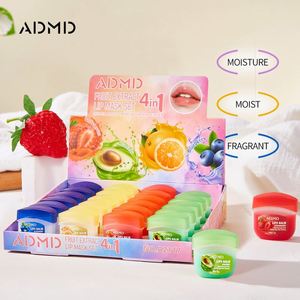 แคร์ 24/8/4 ชิ้น ADMD ลิปบาล์มชุดกลิ่นกุหลาบเลมอนให้ความชุ่มชื้นป้องกันการแห้งแตกยาวนานบำรุงลิปมาส์ก ลิปแคร์ - Product Image 1