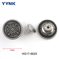 2025 nouveau bouton en métal Vintage de conception personnalisée placage sans nickel pantalon bouton et Rivet Kit pour jean, pantalon en jean, vestes