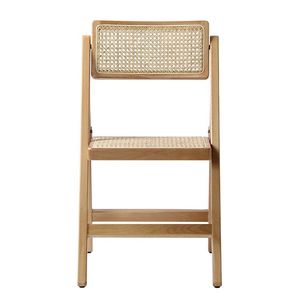 Silla plegable de madera de ratán natural para bodas y eventos - Product Image 1