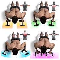 Barres de pompes antidérapantes robustes pour hommes et femmes avec poignées en mousse rembourrée – Équipement de fitness pour la gym (1 paire)