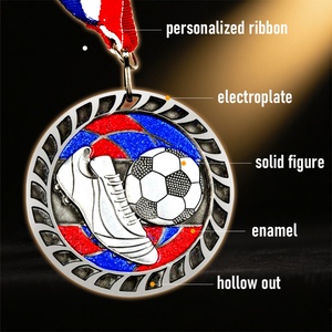 Medallas Deportivas de Metal, Premios Personalizados Económicos, Medallones con Cintas, Medallas de Oro para Fútbol, Maratón, Baloncesto - Product Image 4