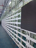 Écran LED numérique fixe extérieur P3.91, grand écran LED, panneaux de service avant verrouillables, mur vidéo LED pour la publicité murale