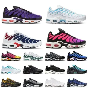 Chaussures de sport Running Shoes Plus <span class=keywords><strong>Tn</strong></span> Top Fashion Sneakers Grande taille US 12 Rebellious Atlanta Dusk Sports Trainers Noir Réfléchissant - Product Image 1