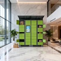 Casier à colis intelligent pour l'extérieur et l'intérieur, fabricant chinois, casier de livraison postale intelligent en métal durable pour les appartements