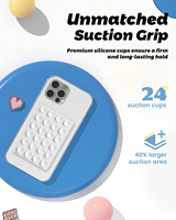 Nouvelle coque de téléphone portable magnétique flexible en silicone adhésif, support de ventouse pour tableau de bord, bureau, mains libres, selfie vidéo