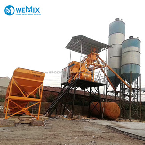 Planta dosificadora de hormigón HZS50 m3 remanufacturada de segunda mano, condición usada, máquina mezcladora de hormigón lista para mezclar pequeña de alta calidad - Product Image 1