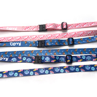 Lanières personnalisées en polyester imprimées par sublimation, avec sangle réglable, motif dessin animé, pour clés de voiture, vente en gros