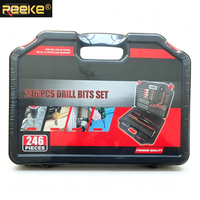 Jeu d'embouts de tournevis en acier rapide métrique/imperial pour perceuse, outils de bricolage domestique, avec coffret rigide, OEM
