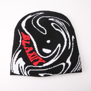 Nhà Cung Cấp Mùa Đông Đan <span class=keywords><strong>Beanie</strong></span> Hat Sản Xuất Tùy Chỉnh Tất Cả Các Trên In Jacquard Satin Lót <span class=keywords><strong>Beanie</strong></span> Biểu Tượng Tùy Chỉnh - Product Image 2