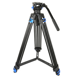 Tête de trépied hydraulique DSLR en alliage d'aluminium, capacité de charge 6-10 kg, 3 sections de jambes, pour caméscopes, photographie de <span class=keywords><strong>mariage</strong></span>, DV - Product Image 1