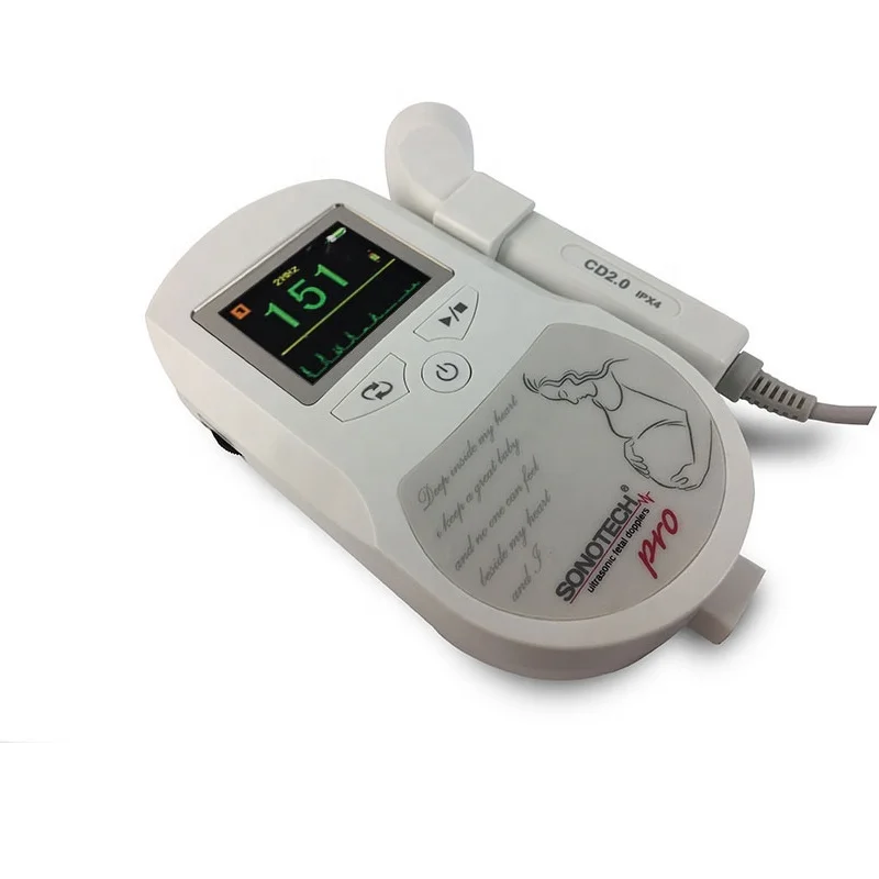 Meditech Comparative Price CE Certificate Fetal Doppler with Color Display Screen