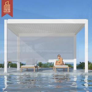 Pérgola de Aluminio para Exteriores 3X3 3X4 4X3 <span class=keywords><strong>4X4</strong></span> 4X5 4X6 6X3 6X4 6X5 6X6M, Toldo para Patio, Jardín, Balcón, <span class=keywords><strong>Terraza</strong></span> - Product Image 1