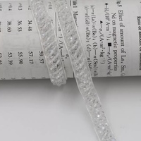 Ruban de dentelle perlée en cristal de 0,8 cm pour la broderie, la décoration de vêtements de mariage et les projets DIY
