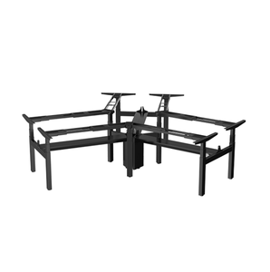 Jiecang Nhiệm Vụ Nặng Nề Ba Động Cơ L Hình Ngồi Và Đứng Bảng Chiều Cao Có Thể Điều Chỉnh Bàn - Product Image 3