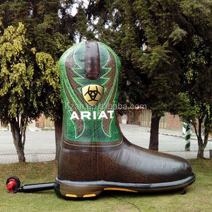Werbung Aufblasbare Cowboy stiefel Modell Riesigen Aufblasbaren Schuhe aufblasbare Braun Martin Stiefel Modell für Förderung - Product Image 1
