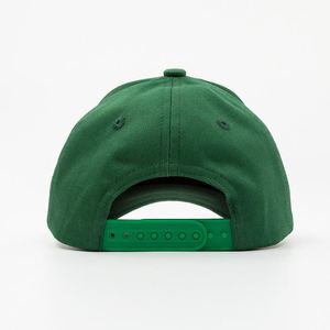 Casquettes de sport personnalisées en tissu sergé, logo brodé structuré, design ajustable, casquettes de baseball vertes - Product Image 6