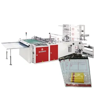 new design double inner pocket bag making machine for plastic for packing usage