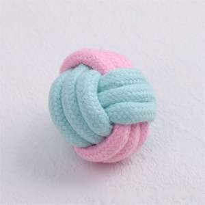 Balle à mâcher pour chien en polyester et coton tissé, jouet interactif pour chien, jouet de décompression pour chien - Product Image 3