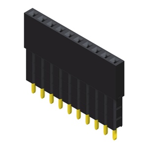 Trung Quốc Xuất xứ hàng tăng gấp đôi thẳng Dip Loại kết nối nữ tiêu đề + pinhoheader 2.54 mét - Product Image 4