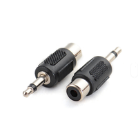 Neuer Bestseller: Schwarzer RCA-Lotus-Buchsenstecker auf 3,5-mm-Stereo-Klinkenadapter für den Innenbereich