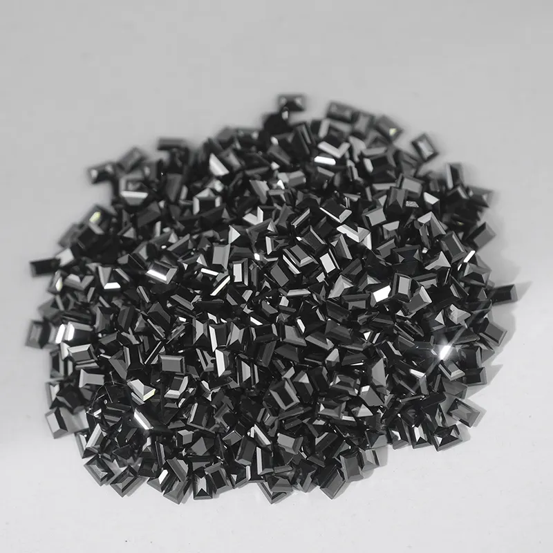 SICGEM 0,7-3 мм черный багет Mele Mossanite VVS Gem камни mlelee Moissanite оптом по оптовой цене