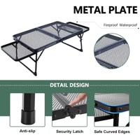 Table de camping pliante légère et portable Table d'appoint d'extérieur pliable