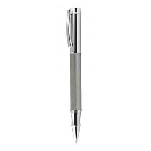 Penna Rollerball in Materiale Ottone Cromato e Grigio per la Scrittura - Product Image 1