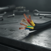 Cable Aislado de Cobre y Goma YCM Resistente al Desgaste e Impermeable 450/750V con Revestimiento CR de Alta Resistencia para Estaciones de Energía Industriales y Ferroviarias
