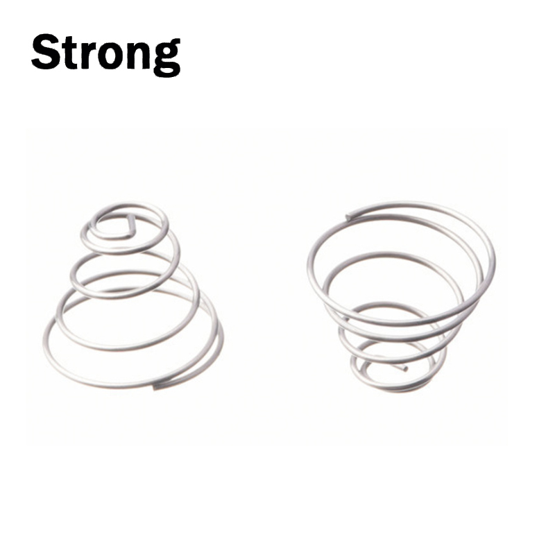 PATIKIL 11mmx5.5mmx11mm Metallo Cono Conico Compressione Molla, 60pz Torre Pressione Molla Per Industriale, Tono Argento - Foto 6