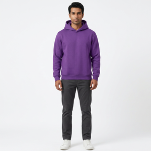 Sweat-shirts pour hommes en coton confortable et lourd, coupe décontractée, logo brodé - Product Image 1