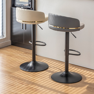 Taburete de barra giratorio de hierro ajustable, construcción directa de fábrica, marco dorado de acero para el hogar, sala de estar, muebles de Bar con barra dorada - Product Image 3