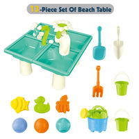 Table de jeu éducative en plastique pour l'extérieur, idéale pour la plage et l'eau, pour les tout-petits - Bac à sable d'activités